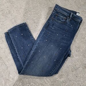 GAP Star Stud‎ Embellished Cotton Girlfriend Jeans size 29